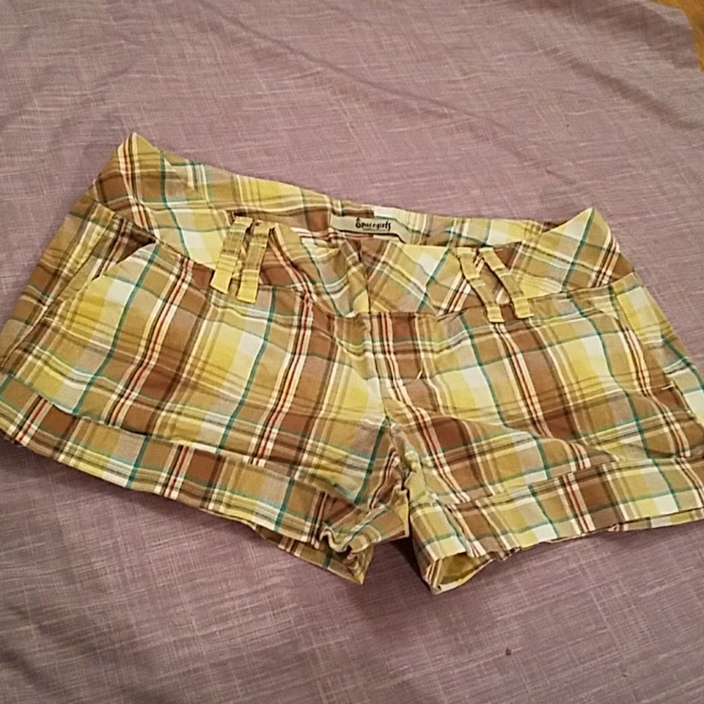 Plaid shorts